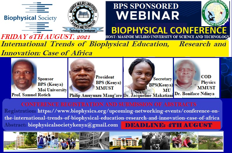 Conference on the International Trends of Biophysical Education, Research and Innovation: Case of Africa